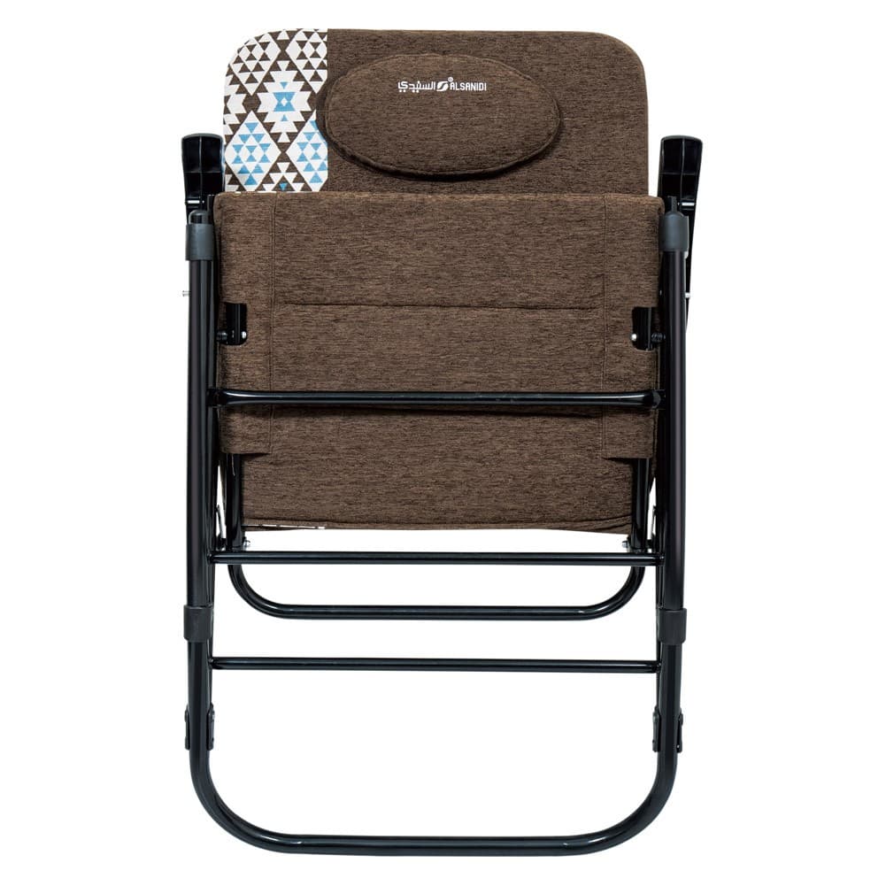 ALSANIDI, Rocking chair for travel and camping, Trips Chair, Coffee Brown, Size 68*89*103 Cm