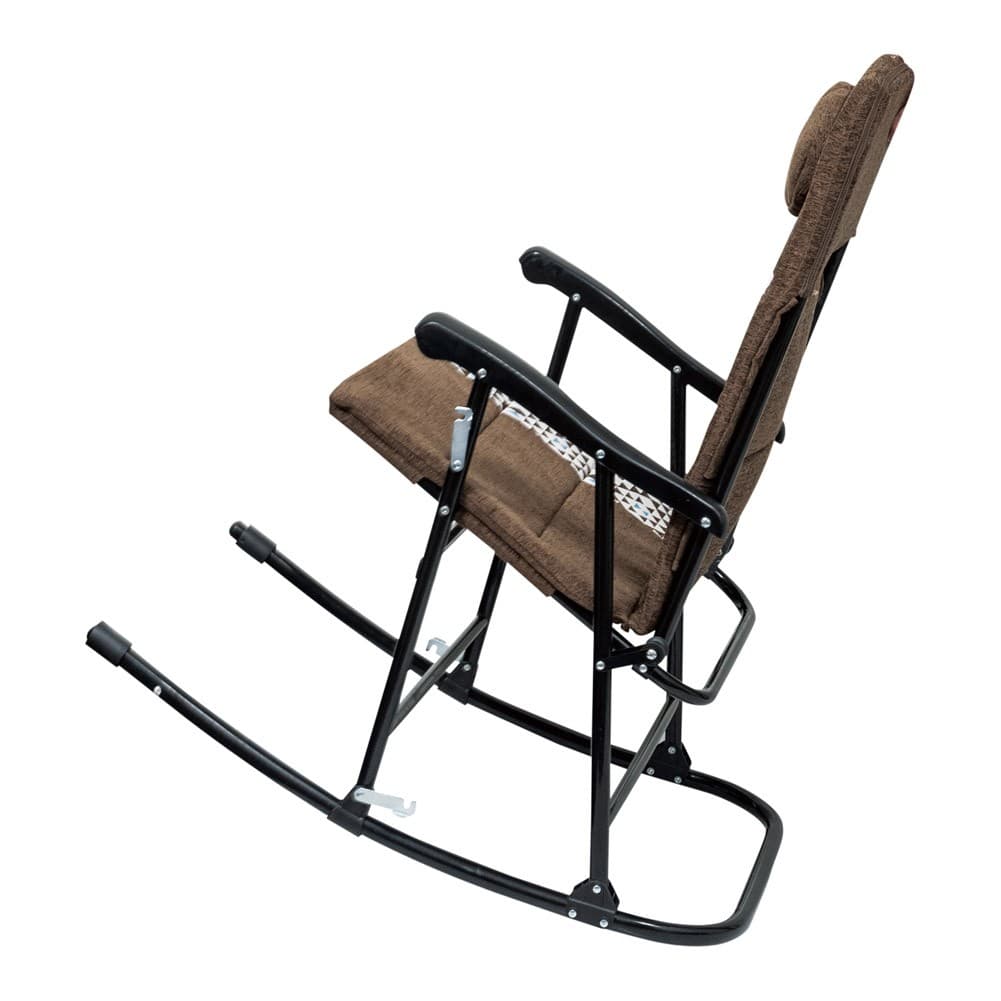 ALSANIDI, Rocking chair for travel and camping, Trips Chair, Coffee Brown, Size 68*89*103 Cm
