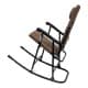 ALSANIDI, Rocking chair for travel and camping, Trips Chair, Coffee Brown, Size 68*89*103 Cm