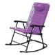 ALSANIDI, Rocking chair for travel and camping, Trips Chair, Lilac, Size 68*89*103 Cm