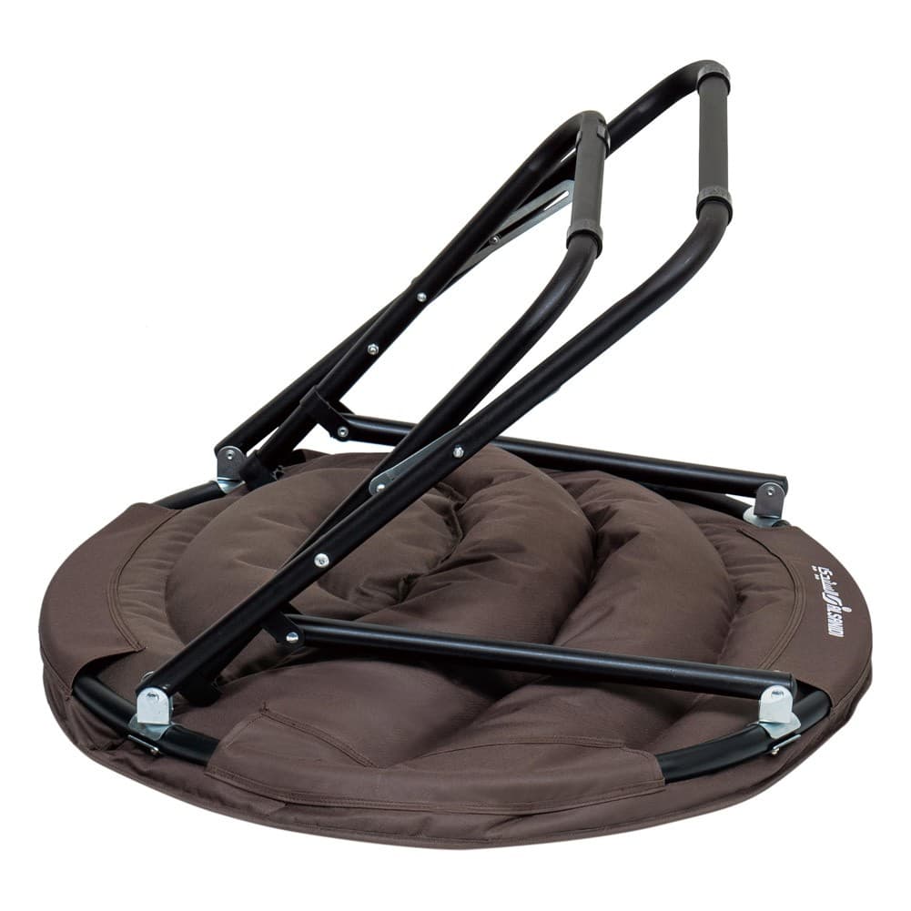 ALSANIDI, Foldable Camping Chair, Trips Chair, Coffee Brown, Size 83 Cm