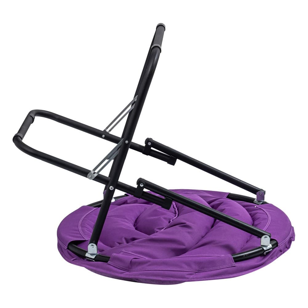 ALSANIDI, Foldable Camping Chair, Trips Chair, Lilac, Size 83 Cm