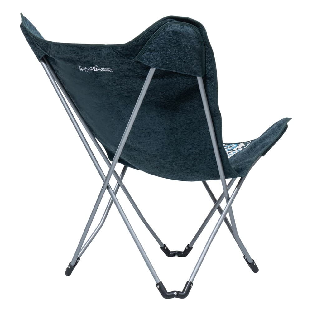 ALSANIDI, Foldable Camping Chair, Trips Chair, Cadet Blue, Size 82*74*84 Cm