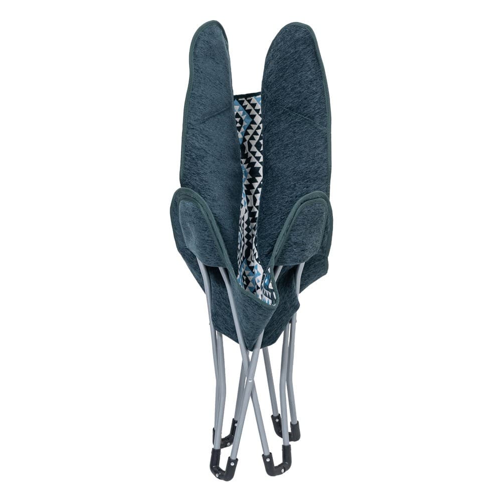 ALSANIDI, Foldable Camping Chair, Trips Chair, Cadet Blue, Size 82*74*84 Cm