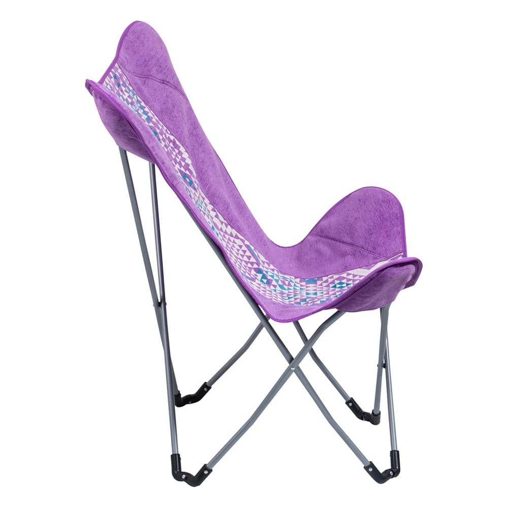 ALSANIDI, Foldable Camping Chair, Trips Chair, Lilac, Size 82*74*84 Cm