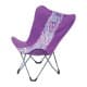 ALSANIDI, Foldable Camping Chair, Trips Chair, Lilac, Size 82*74*84 Cm