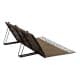 ALSANIDI, Alwanasa Gathering Seat with brackrest Support, Trips Chair, Coffee Brown, Size125*58*45 Cm