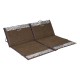 ALSANIDI, AlFola seating with brackrest support, Trips Chair, Coffee Brown, Size 180*74*45 Cm