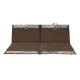 ALSANIDI, AlFola seating with brackrest support, Trips Chair, Coffee Brown, Size 180*74*45 Cm