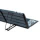 ALSANIDI, Alwanasa Gathering Seat with brackrest Support, Trips Chair, Cadet Blue, Size185*56*45 Cm