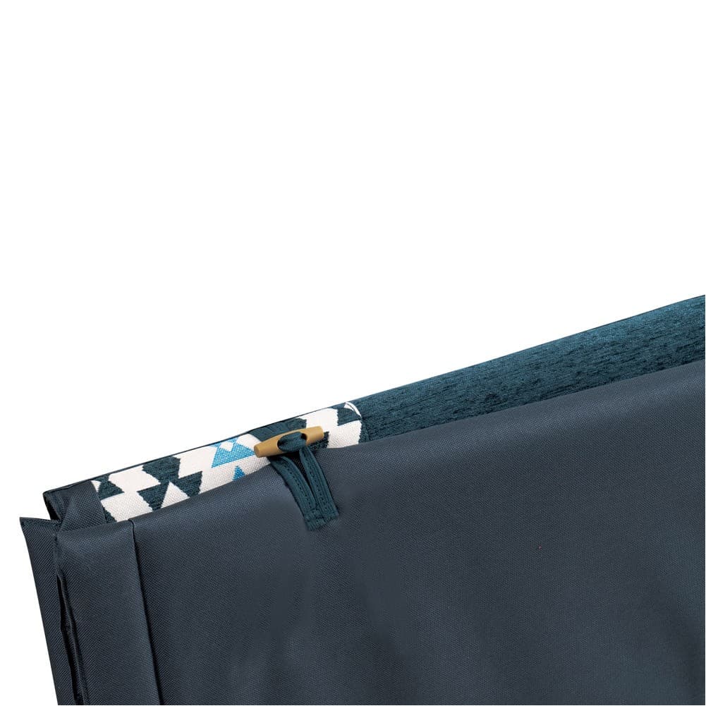ALSANIDI, Alwanasa Gathering Seat with brackrest Support, Trips Chair, Cadet Blue, Size185*56*45 Cm