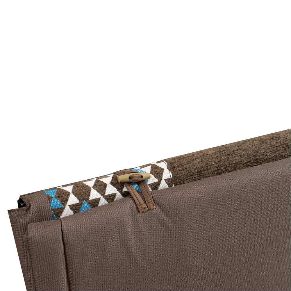 ALSANIDI, Alwanasa Gathering Seat with brackrest Support, Trips Chair, Coffee Brown, Size185*56*45 Cm