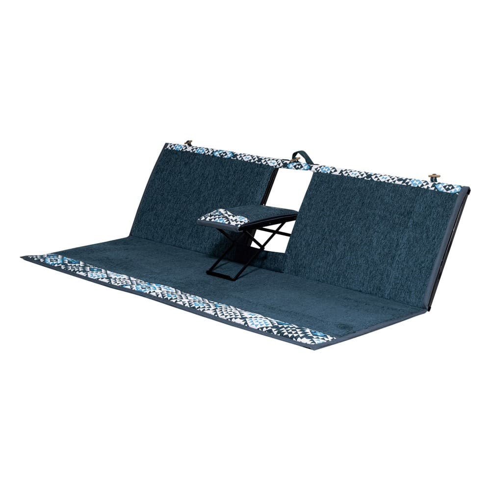 ALSANIDI, Alwanasa Gathering Seat with brackrest Support, Trips Chair, Cadet Blue, Size165*55*45 Cm