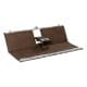 ALSANIDI, Alwanasa Gathering Seat with brackrest Support, Trips Chair, Coffee Brown, Size165*55*45 Cm