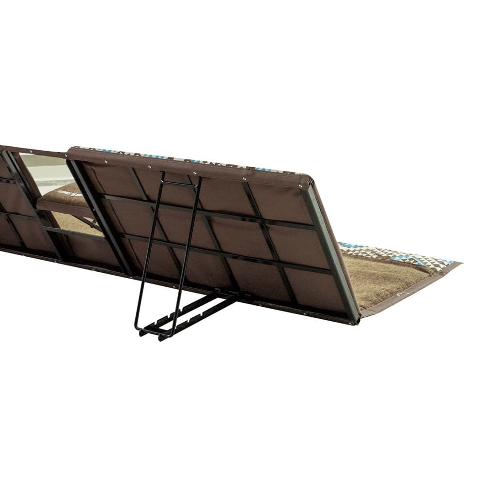 ALSANIDI, Alwanasa Gathering Seat with brackrest Support, Trips Chair, Coffee Brown, Size165*55*45 Cm