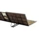 ALSANIDI, Alwanasa Gathering Seat with brackrest Support, Trips Chair, Coffee Brown, Size165*55*45 Cm