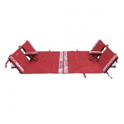 ALSANIDI, Alwanasa Gathering Seat with brackrest Support, Trips Chair, Agate , Size160*160*45 Cm