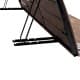 ALSANIDI, Alwanasa Gathering Seat with brackrest Support, Trips Chair, Coffee Brown, Size150*60*45 Cm