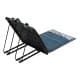 ALSANIDI, Alwanasa Gathering Seat with brackrest Support, Trips Chair, Cadet Blue, Size45*58*50 Cm