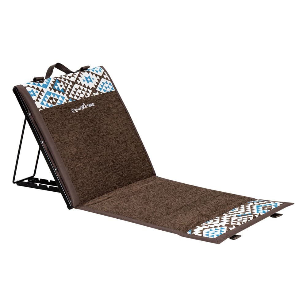 ALSANIDI, Alwanasa Gathering Seat with brackrest Support, Trips Chair, Coffee Brown, Size45*58*50 Cm