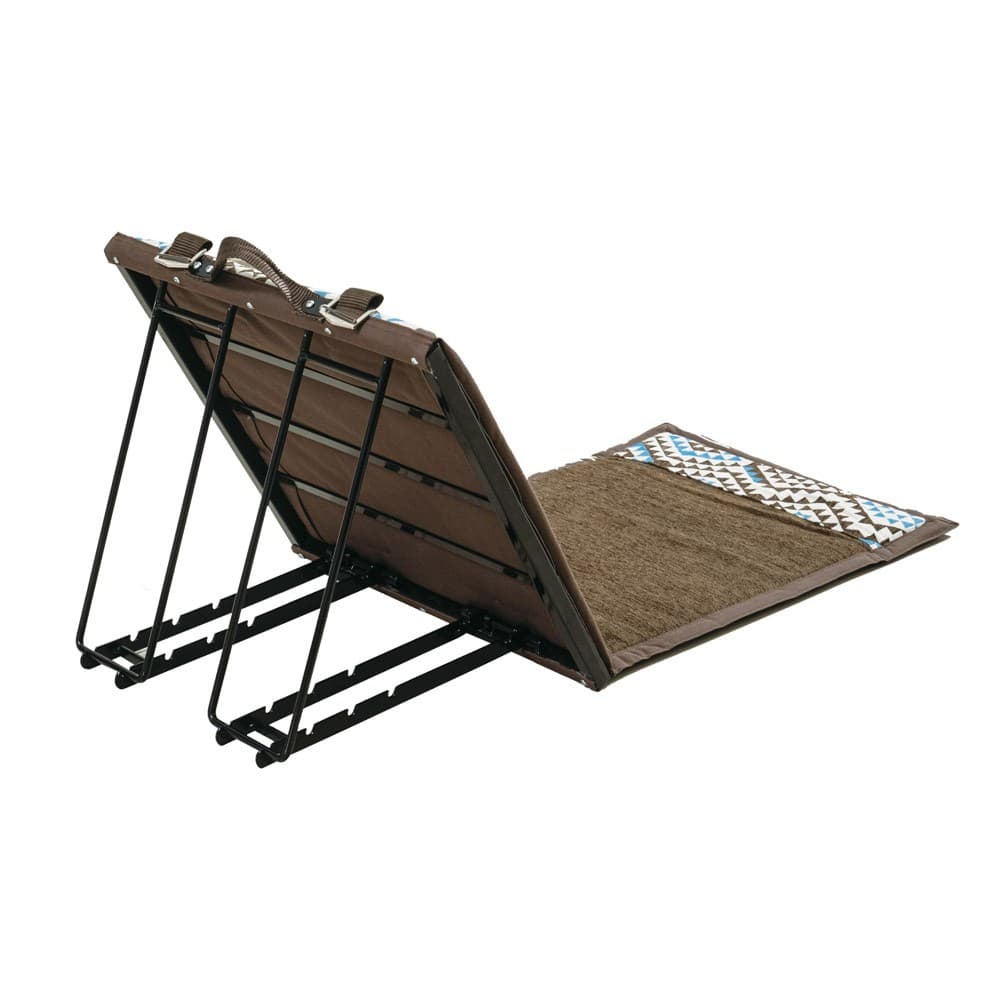 ALSANIDI, Alwanasa Gathering Seat with brackrest Support, Trips Chair, Coffee Brown, Size45*58*50 Cm
