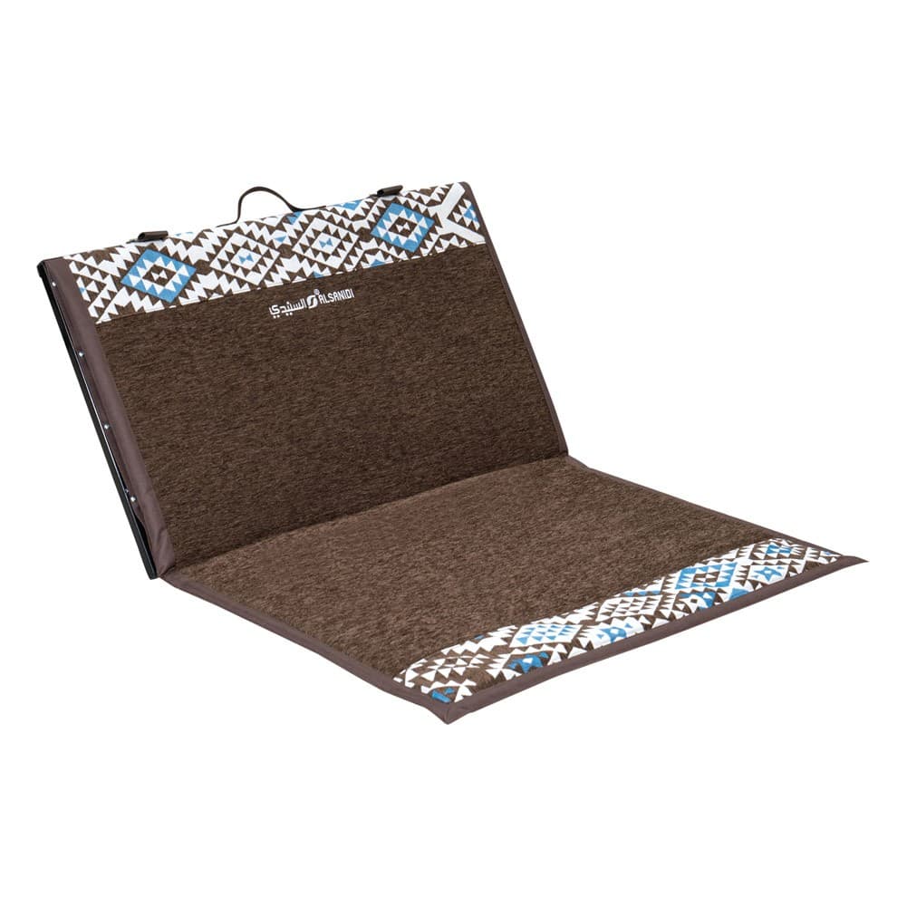 ALSANIDI, Alwanasa Gathering Seat with brackrest Support, Trips Chair, Coffee Brown, Size75*60*45 Cm