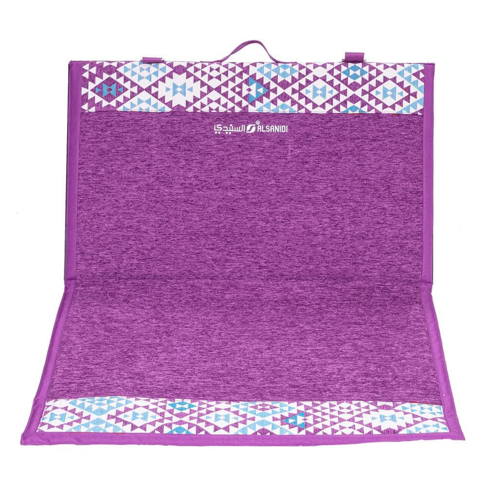 ALSANIDI, Alwanasa Gathering Seat with brackrest Support, Trips Chair, Lilac, Size75*60*45 Cm