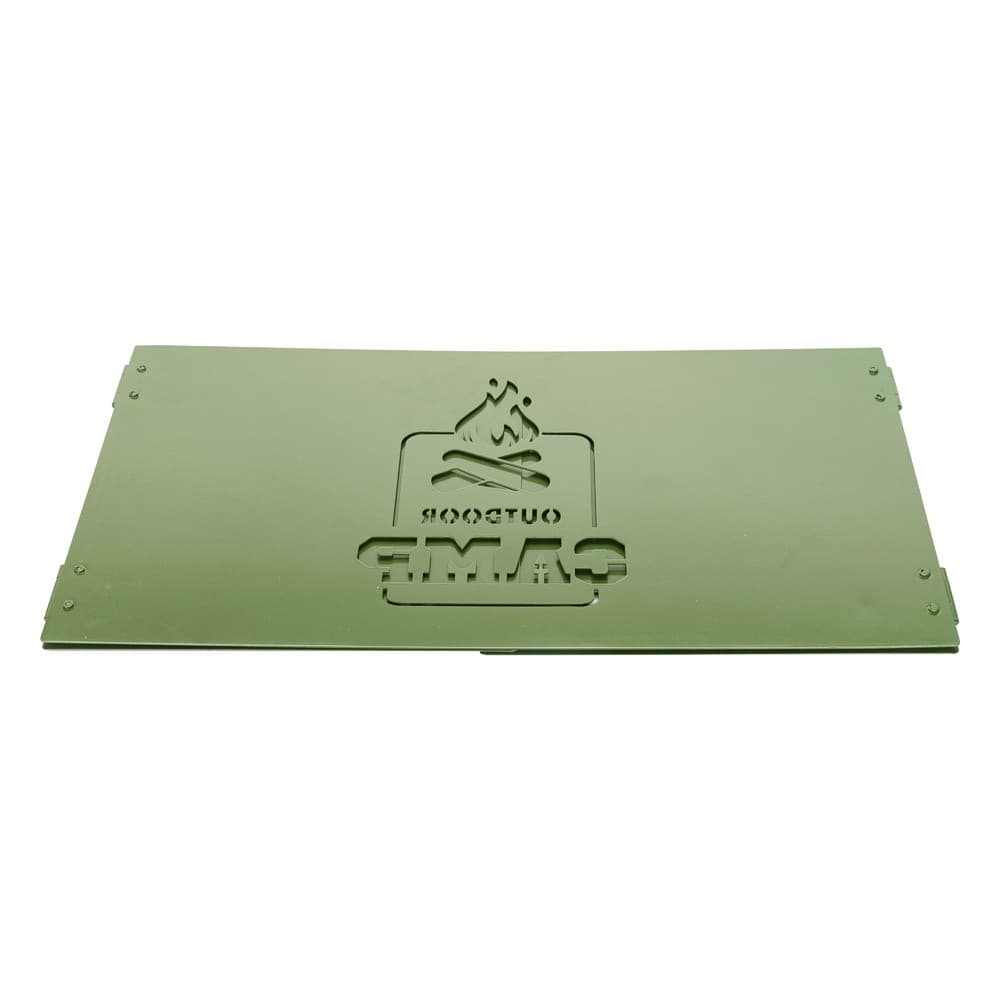 ALSANIDI, Air resistant wind screen, Stove fire wind screen, Green, Size 42*21.9*25 Cm