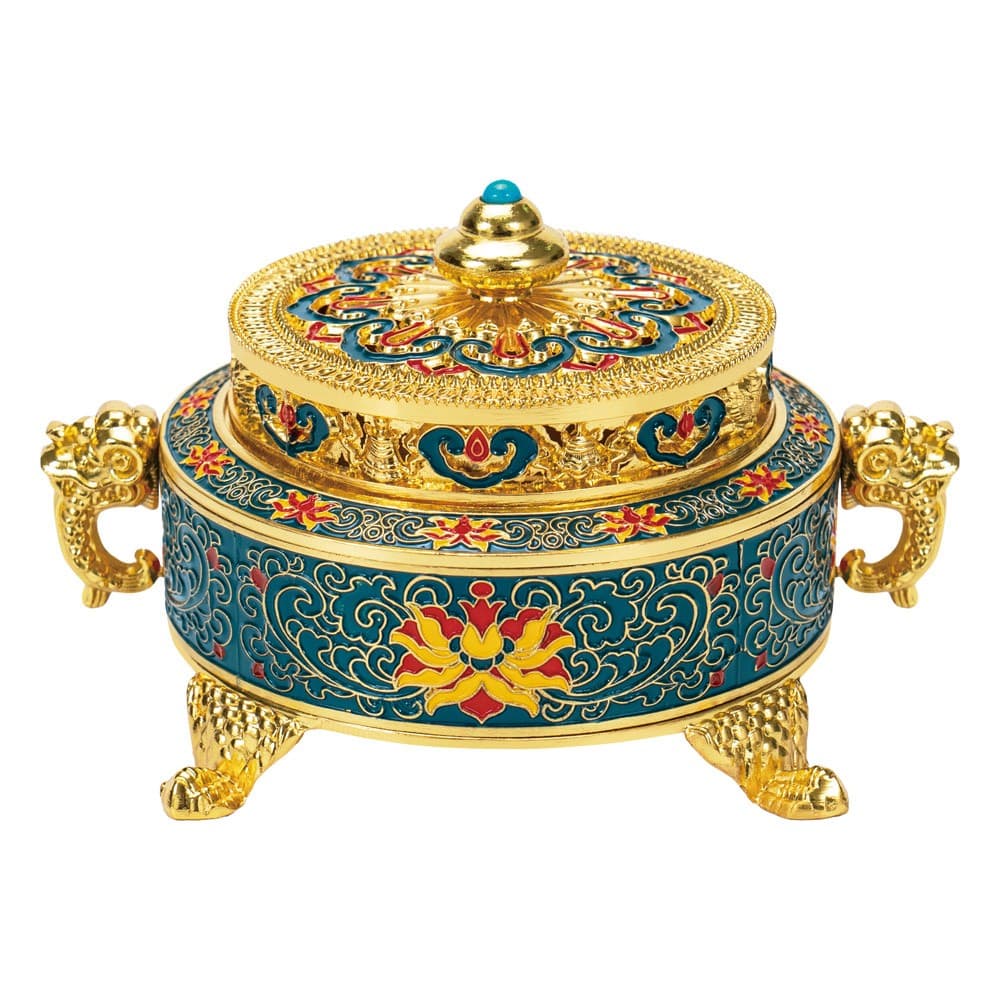 ALSANIDI, Traditional incense burner, Turquoise, Size 13.5*9.7*7.7 Cm