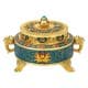 ALSANIDI, Traditional incense burner, Turquoise, Size 13.5*9.7*7.7 Cm