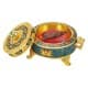 ALSANIDI, Traditional incense burner, Turquoise, Size 13.5*9.7*7.7 Cm