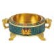 ALSANIDI, Traditional incense burner, Turquoise, Size 13.5*9.7*7.7 Cm
