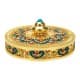 ALSANIDI, Traditional incense burner, Turquoise, Size 13.5*9.7*7.7 Cm