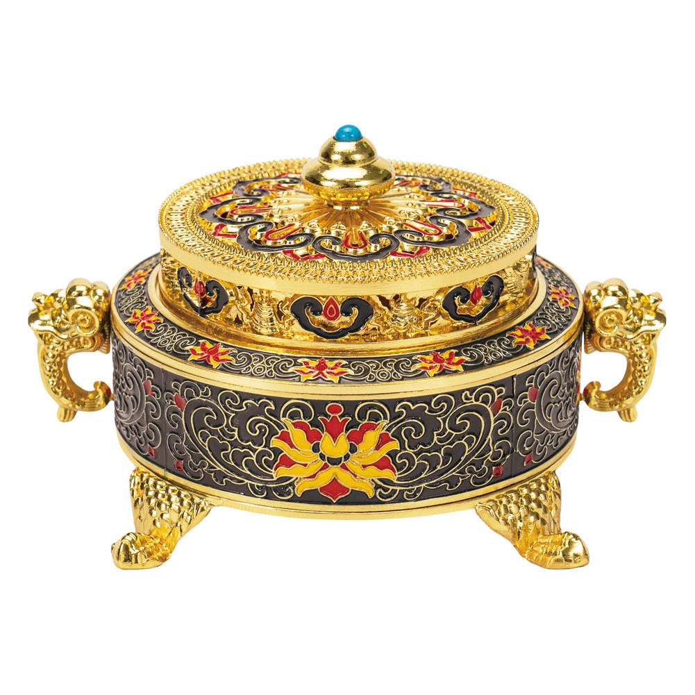 ALSANIDI, Traditional incense burner, Brown, Size 13.5*9.7*7.7 Cm