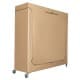 ALSANIDI, Outdoor Iron Kit Storage Cupboard, Backyard storage shed, Sandy, Size 193*65*200 Cm