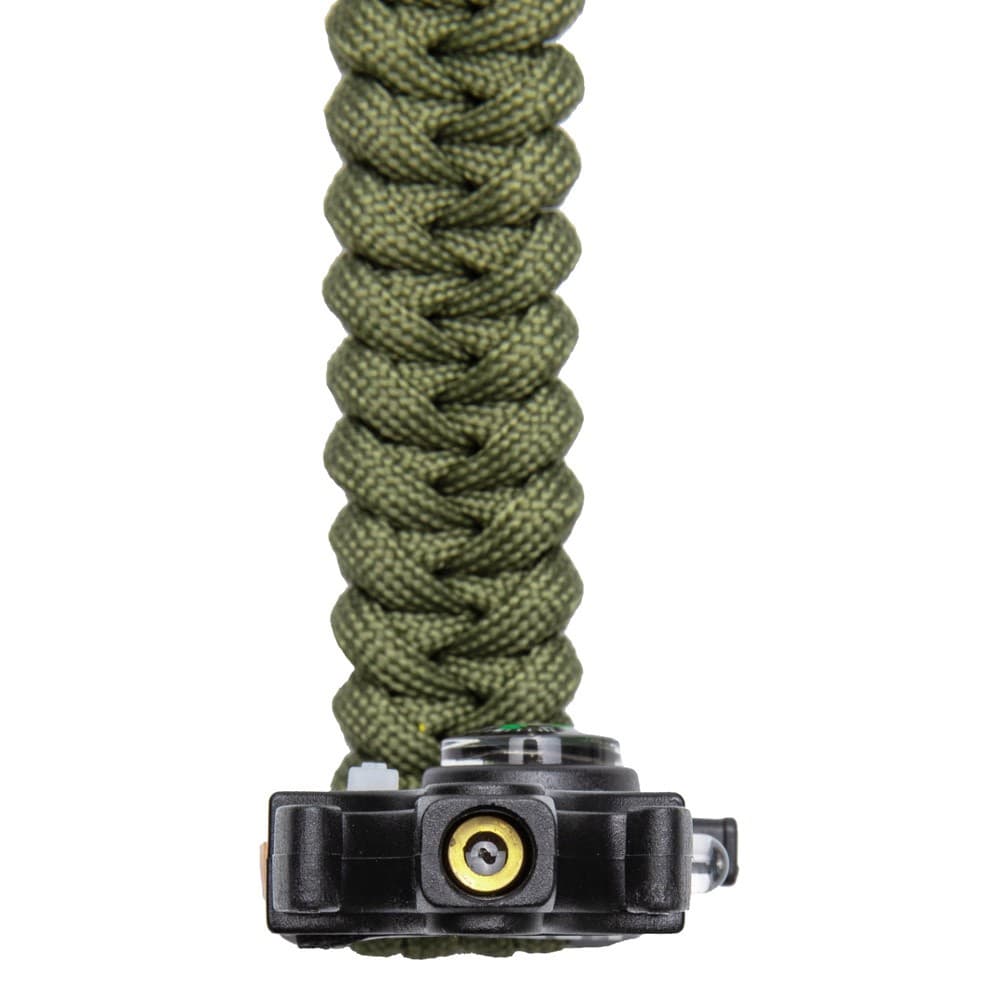 ALSANIDI, Multi-function Outdoor Survival Bracelet, Emergency Survival Bracelet, Green, Size 24*3.8*1.5 Cm