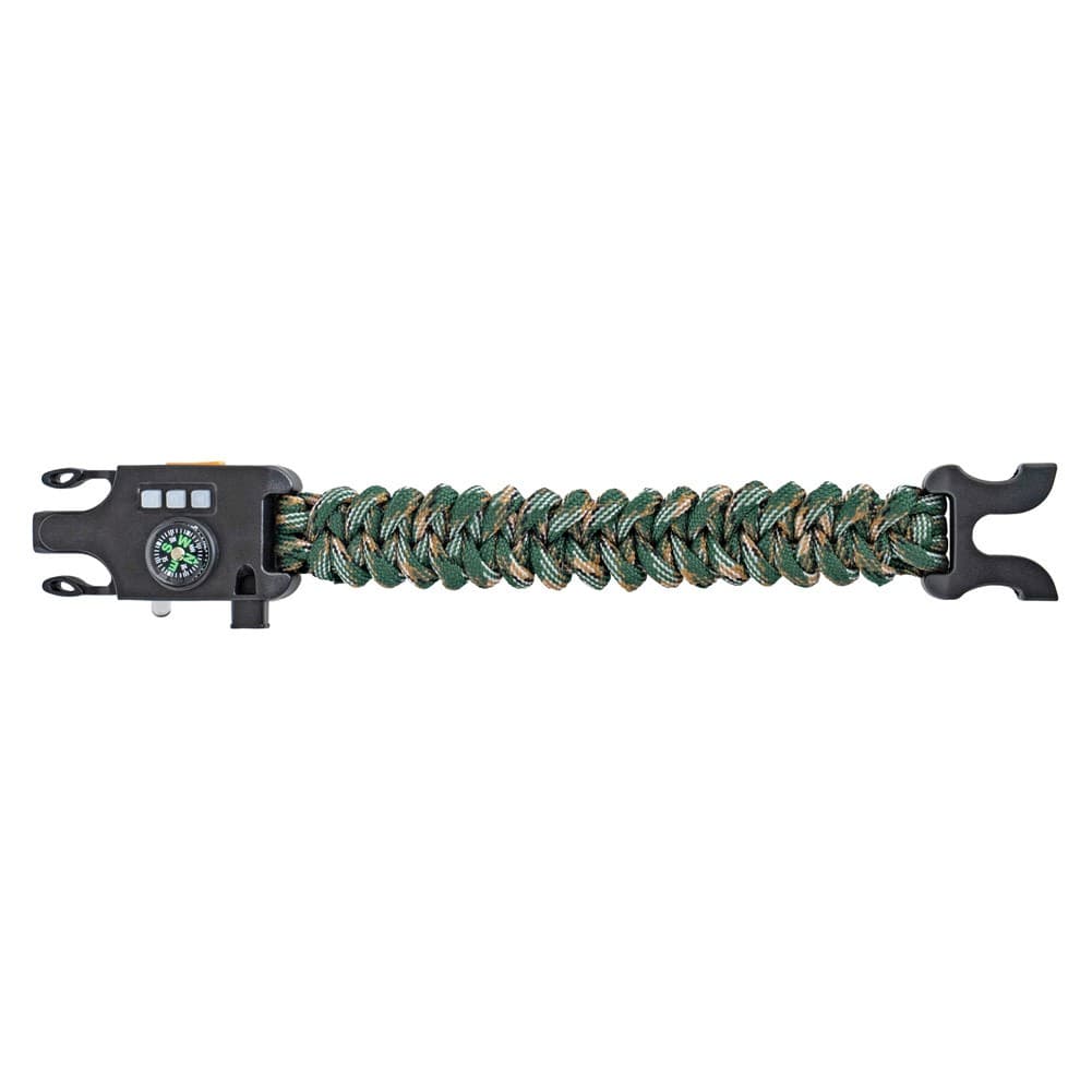 ALSANIDI, Multi-function Outdoor Survival Bracelet, Emergency Survival Bracelet, Green, Size 24*3.8*1.5 Cm
