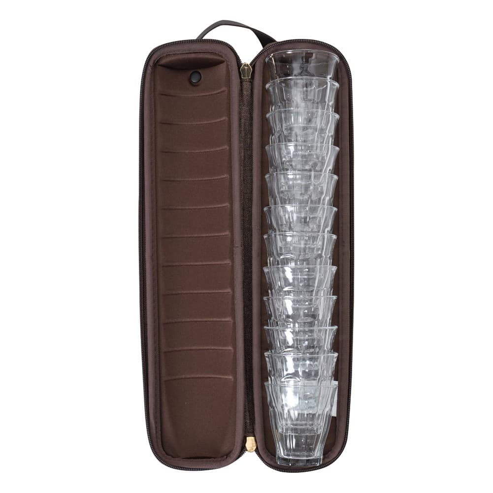 ALSANIDI, Full anti-shock cups bag, Tea cups Bag, Oud, Size 35*7.2*7.2Cm