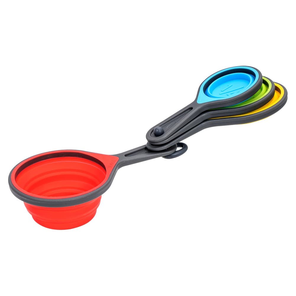 ALSANIDI, Measuring Spoon Set, Standard Measuring Spoon, Multicolored , Set 4 pcs