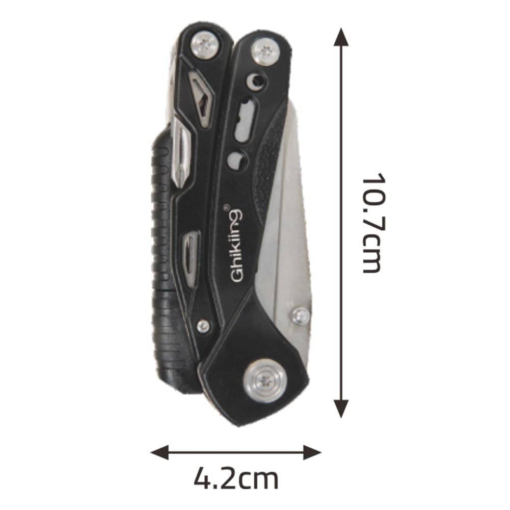 Ghiking, multi-purpose pliers, Black, Size10.7*4.2*2.3Cm