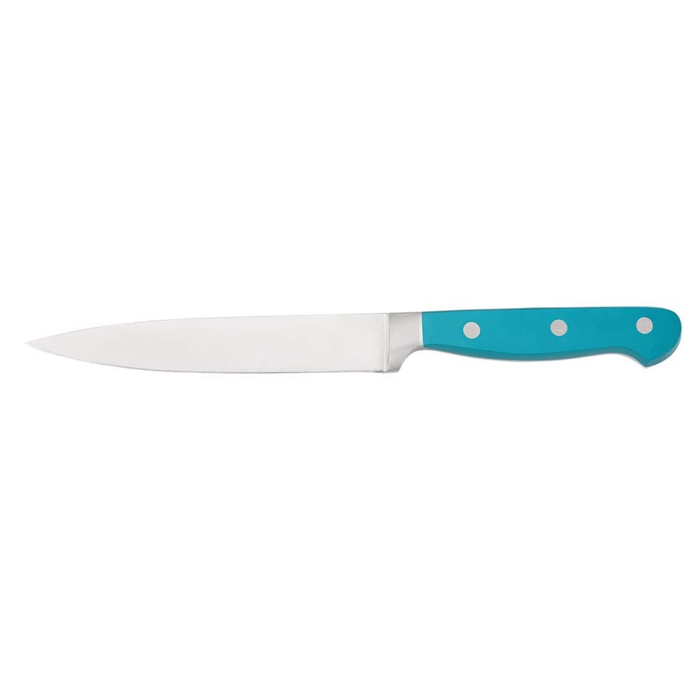 ALSANIDI, Butcher Stainless steel knife, Kitchen knife, Turquoise, Size 6 inch