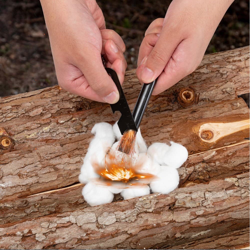 Ghiking, Fire-starting tool set, Black, Size 0.8*8 Cm