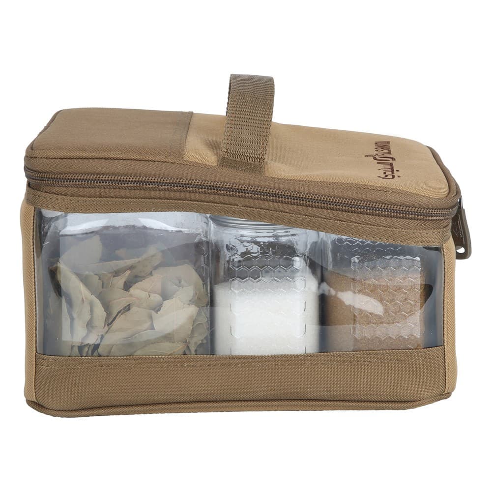 ALSANIDI, spices set bag, Completed spices cans, Kaki, Set 6 pcs