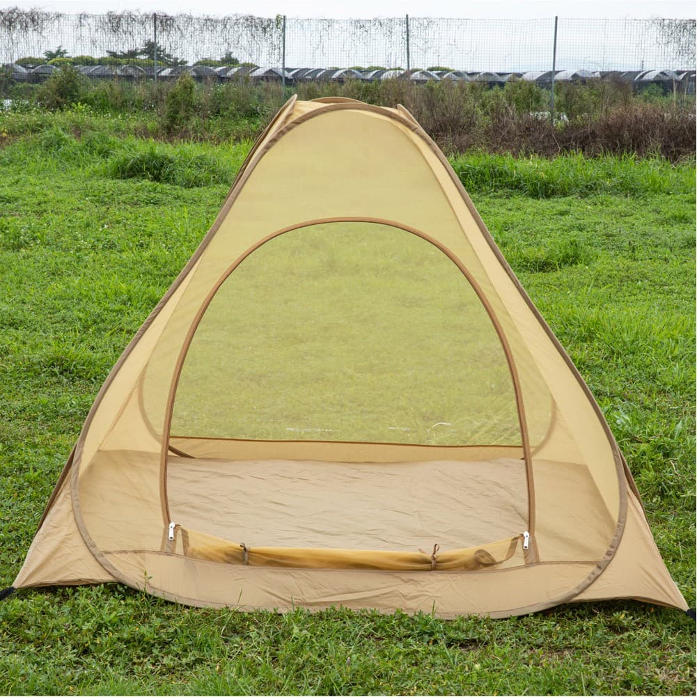 ALSANIDI, Automatic Setup Mosquito for Trips, Polyster Tent, Sandy, Size 200*200*145 Cm