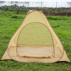 ALSANIDI, Automatic Setup Mosquito for Trips, Polyster Tent, Sandy, Size 200*200*145 Cm
