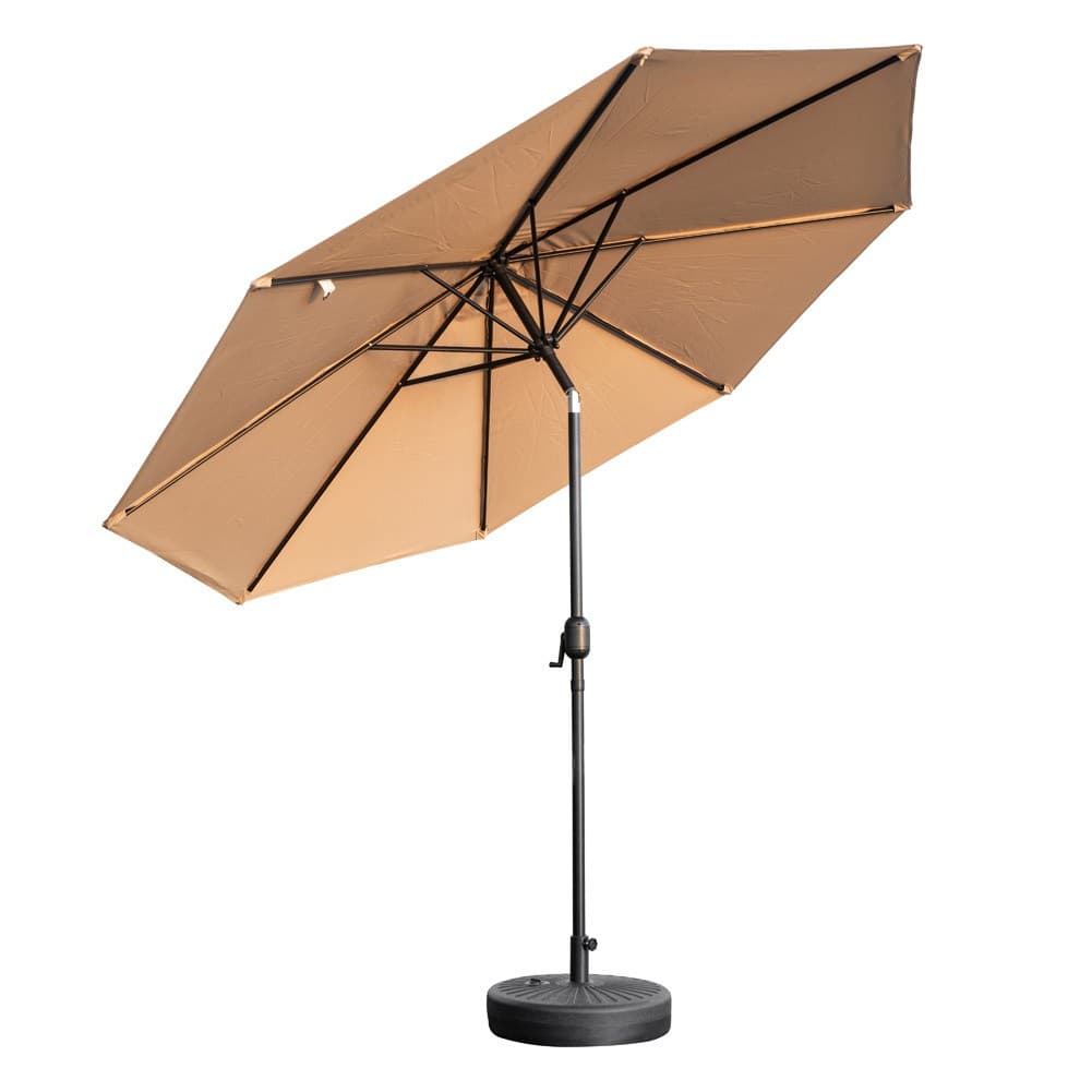 ALSANIDI, Garden and camping umbrella, Portable Car Umbrella, Kaki, Size 300 Cm