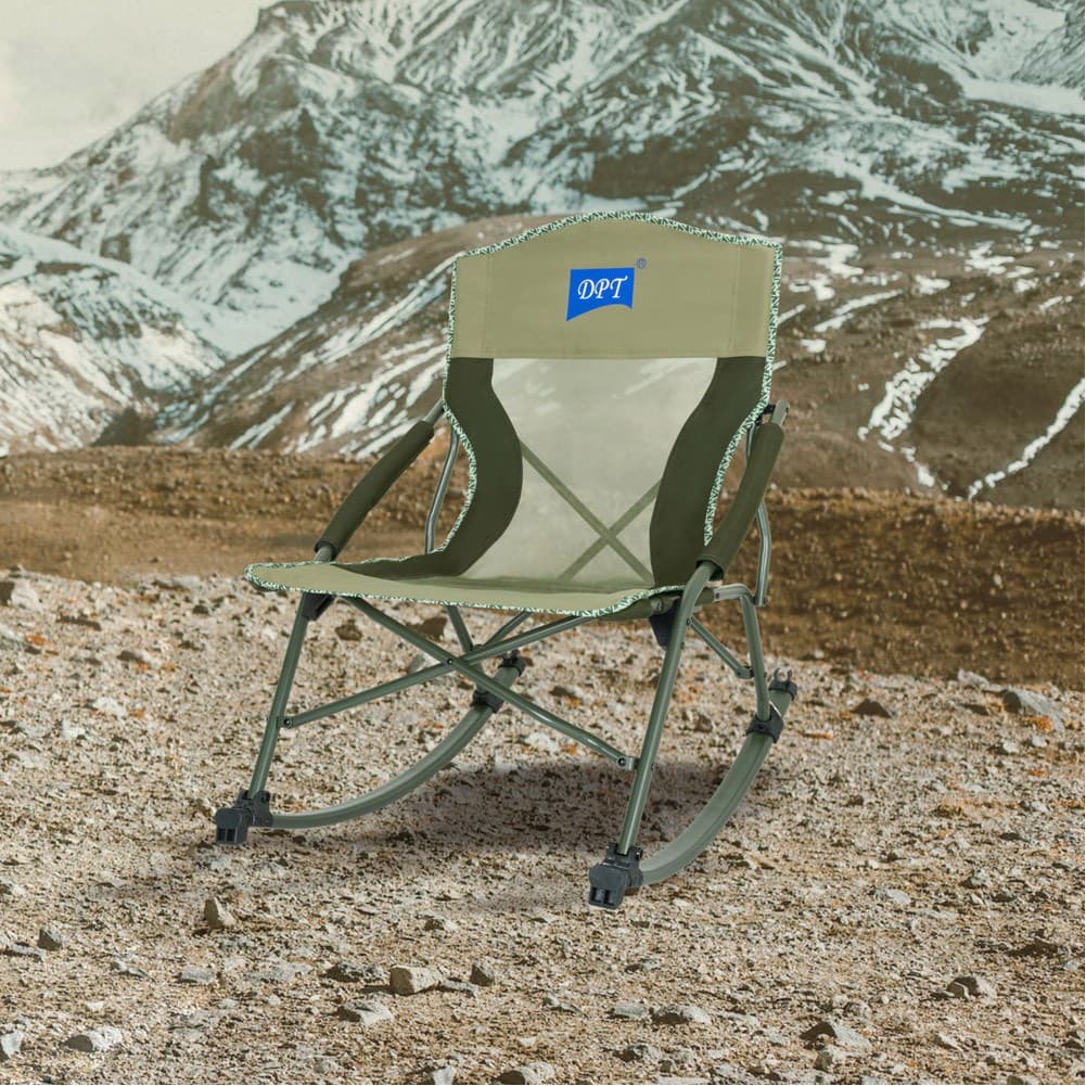 DPT, Foldable Camping Chair, Trips Chair, Green, Size53*35*38.5*80Cm