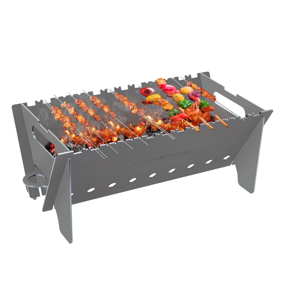 ALSANIDI, Picnic grill, Outdoor grill, Black, Size 39*23*18.5 Cm