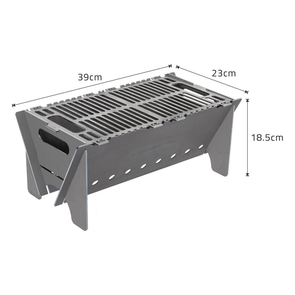 ALSANIDI, Picnic grill, Outdoor grill, Black, Size 39*23*18.5 Cm
