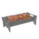 ALSANIDI, Picnic grill, Outdoor grill, Silver, Size 55*30*18.5 Cm